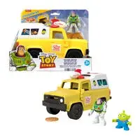 Figurine Fisher Price Imaginext Disney Pixar Toy Story Pizza Planet truxk + Buzz Lightyear and Alien image-1
