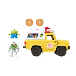 Figurine Fisher Price Imaginext Disney Pixar Toy Story Pizza Planet truxk + Buzz Lightyear and Alien image-5