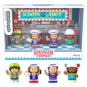 Brætspil Fisher Price Stranger Things Scoops Ahoy Little People Collector image-1