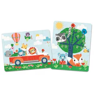 Double puzzle of 24 pieces Fisher Price image-1