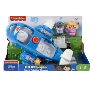 Car games Fisher-price Spanish Little People Travel Together Airplane image-0
