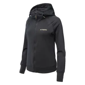 Casaco com capuz com fecho de correr para mulher Fitanu Fiza W image-2