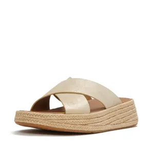 Women's cross-strap wedge sandals FitFlop F-Mode image-1