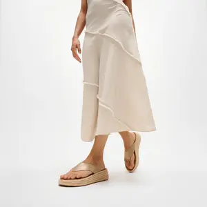 Women's wedge sandals FitFlop F-Mode Toe-Post image-4