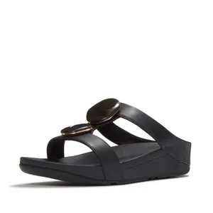 Women's mules FitFlop Fino Marbled-Stone H-Bar image-0