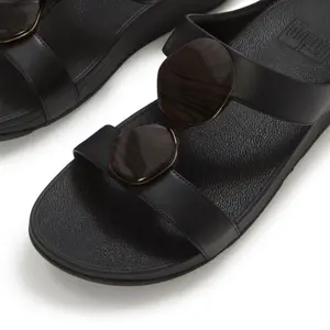 Women's mules FitFlop Fino Marbled-Stone H-Bar image-3