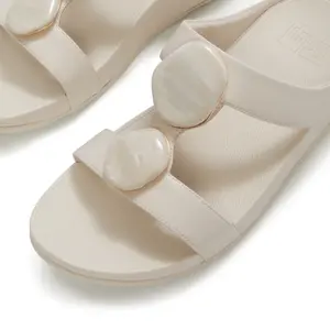 Women's mules FitFlop Fino Marbled-Stone H-Bar image-4
