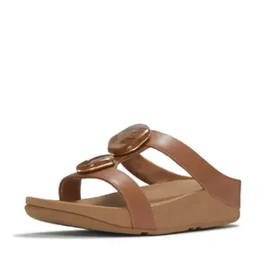 Women's mules FitFlop Fino Marbled-Stone H-Bar image-1