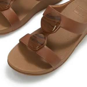 Women's mules FitFlop Fino Marbled-Stone H-Bar image-4