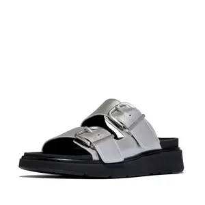 Læderhæle med spænde til kvinder FitFlop Gen-FF Buckle Tumbled image-1