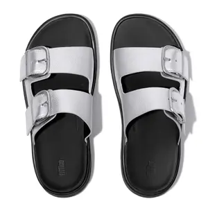 Læderhæle med spænde til kvinder FitFlop Gen-FF Buckle Tumbled image-2
