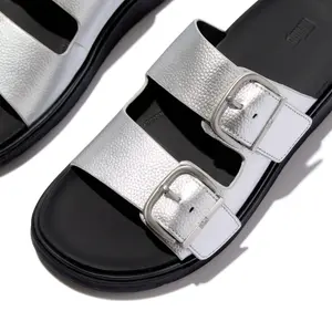 Læderhæle med spænde til kvinder FitFlop Gen-FF Buckle Tumbled image-3