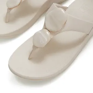 Women's flip-flops FitFlop Lulu Marbled-Stone image-4