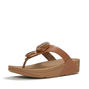 Women's flip-flops FitFlop Lulu Marbled-Stone image-1