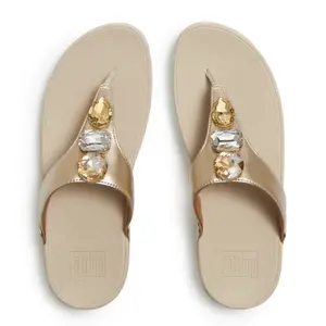 Wedge Zehentrenner für Damen FitFlop Lulu Ultra-Jewel Metallic image-2