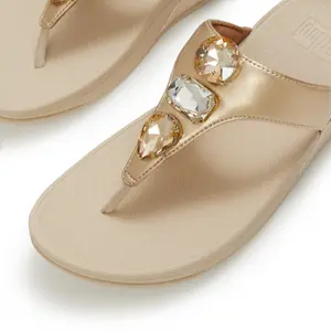 Wedge Zehentrenner für Damen FitFlop Lulu Ultra-Jewel Metallic image-4