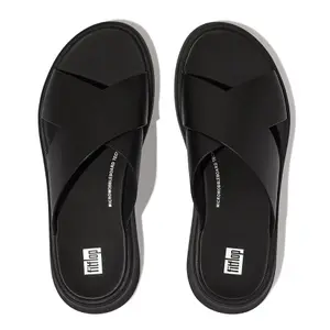 Ledersandalen für Frauen FitFlop F-Mode Flatform image-1