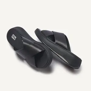 Ledersandalen für Frauen FitFlop F-Mode Flatform image-3