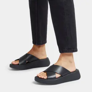 Ledersandalen für Frauen FitFlop F-Mode Flatform image-4