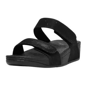 Wedge mules for women FitFlop Lulu Adjustable image-1