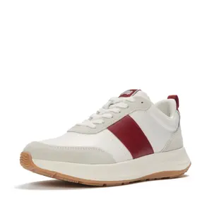 Bőr/velúr sneaker nőknek FitFlop F-Mode Flow image-1