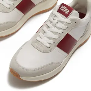 Bőr/velúr sneaker nőknek FitFlop F-Mode Flow image-3