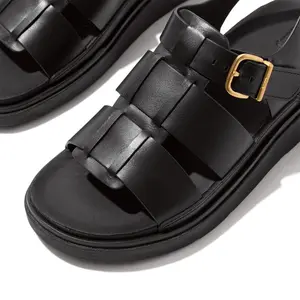 Klapki na koturnie w stylu rybaka damskie FitFlop Gen-FF image-3