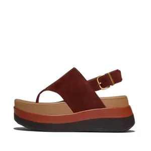 Sandales compensées en daim bride arrière femme FitFlop F-Mode image-1