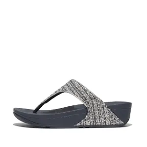 Wedge flip-flops for women FitFlop Lulu Shimmerweave image-0