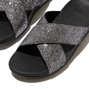 Women's sandals FitFlop Lulu Cross Slide - Glitterball image-5