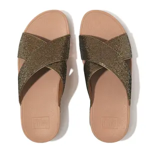 Women's sandals FitFlop Lulu Cross Slide - Glitterball image-4