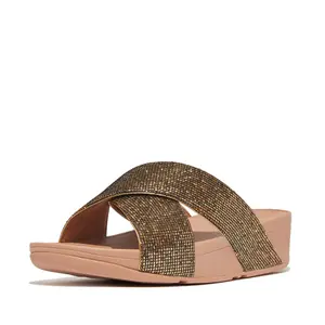 Women's sandals FitFlop Lulu Cross Slide - Glitterball image-1