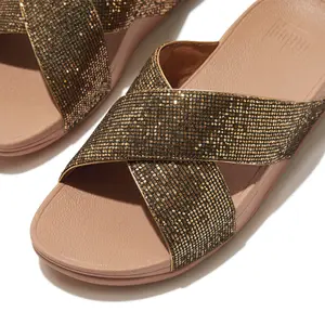 Women's sandals FitFlop Lulu Cross Slide - Glitterball image-6