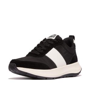 Women's Trainers FitFlop F-Mode Flow Nylon & Suede Mix image-1