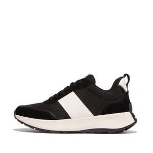 Women's Trainers FitFlop F-Mode Flow Nylon & Suede Mix image-0