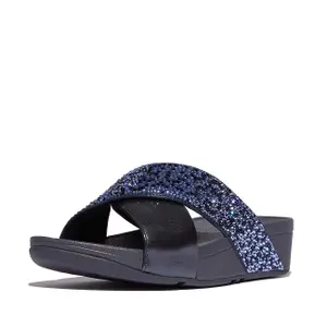 Flip-flops för kvinnor FitFlop Lulu Crystal-Mix Metallic Cross image-1