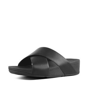 Sandales cuir femme FitFlop Lulu Cross Slide image-1
