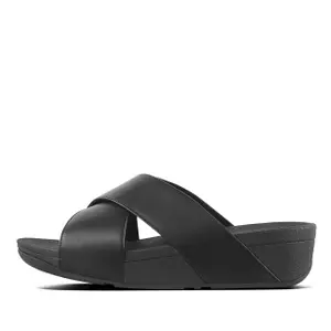 Sandales cuir femme FitFlop Lulu Cross Slide