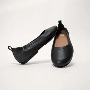 Leather Ballet flats woman FitFlop Allegro image-6