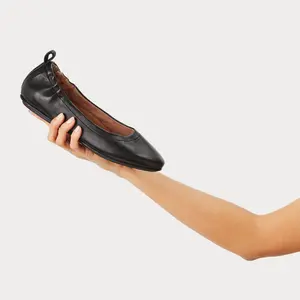 Leather Ballet flats woman FitFlop Allegro image-0