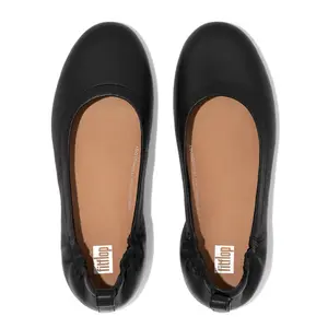 Leather Ballet flats woman FitFlop Allegro image-3