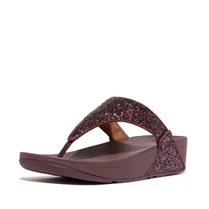 Sandalias de mujer con purpurina FitFlop Lulu PU image-1