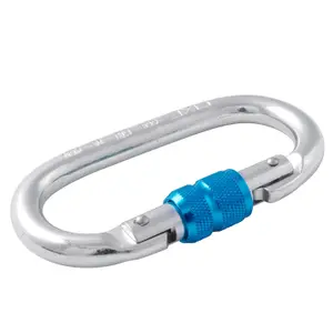 Mousqueton Klettern symmetrisch Edelstahl mit Schraube Fixe (x20)