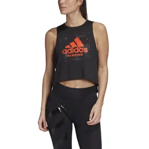 Camiseta de mujer adidas Fast Graphics Crop image-4