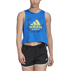 Camiseta de mujer adidas Fast Graphics Crop image-3