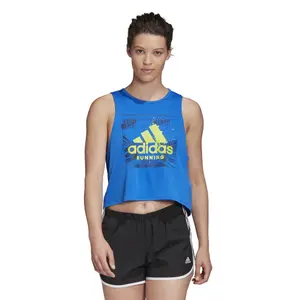 Camiseta de mujer adidas Fast Graphics Crop image-1