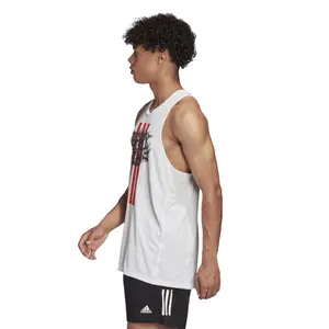 Tampo do tanque adidas Fast Graphics Singlet image-4
