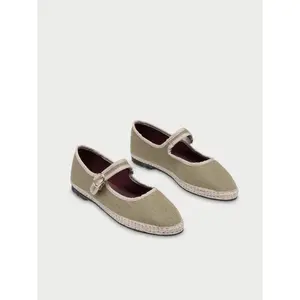 Linen Ballerinas Women Flabelus Mary Jane image-1