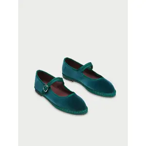 Women's velvet Ballet flats Flabelus Mary Jane image-1