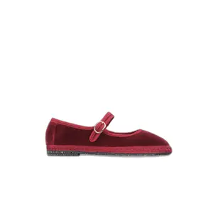 Women's velvet Ballet flats Flabelus Mary Jane